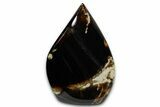 Polished Indonesian Blue Amber Flame #355800-1